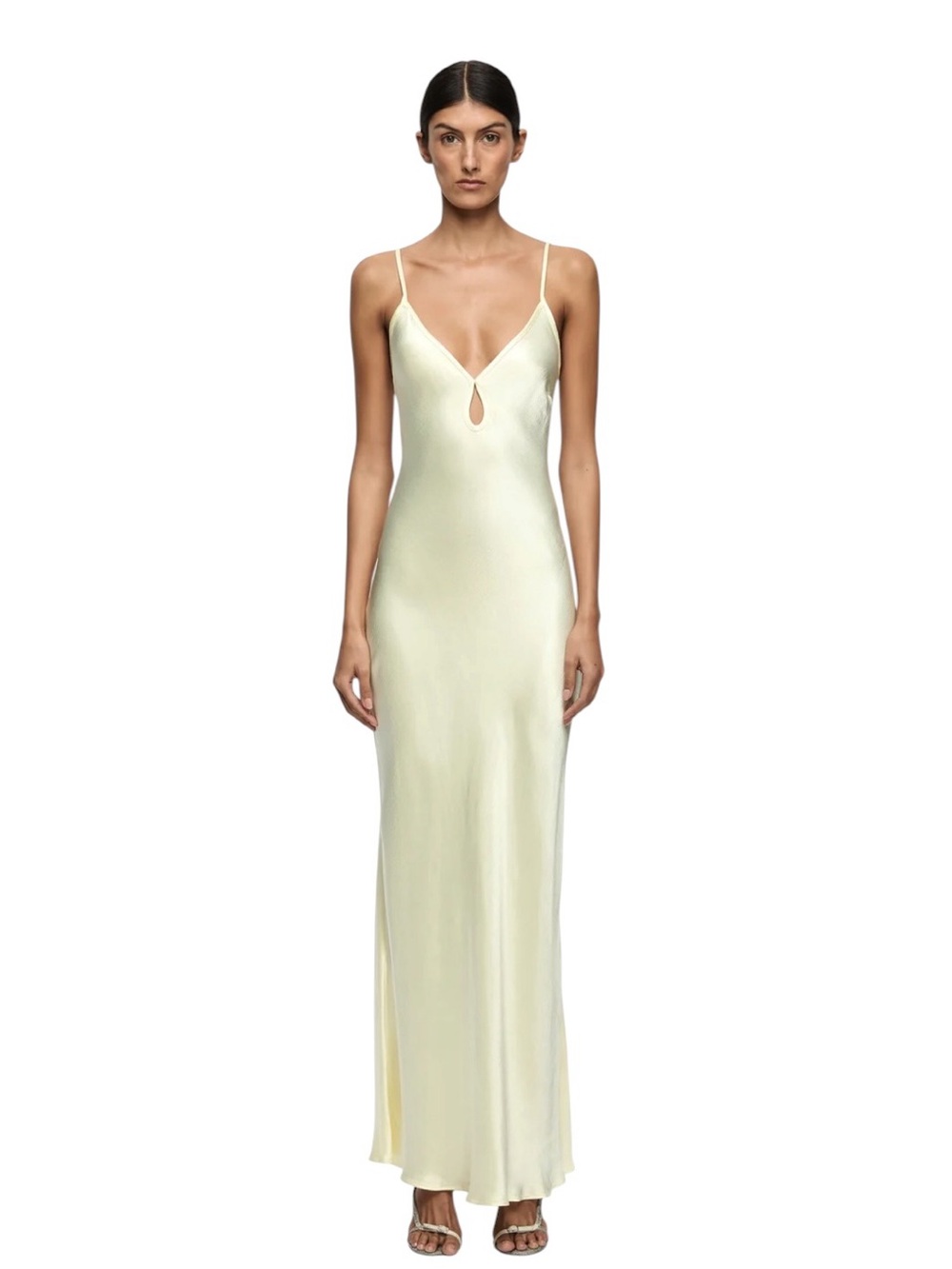 Bec & Bridge Cedar City Slip Maxi Dress with Keyhole V-Neck Size 4